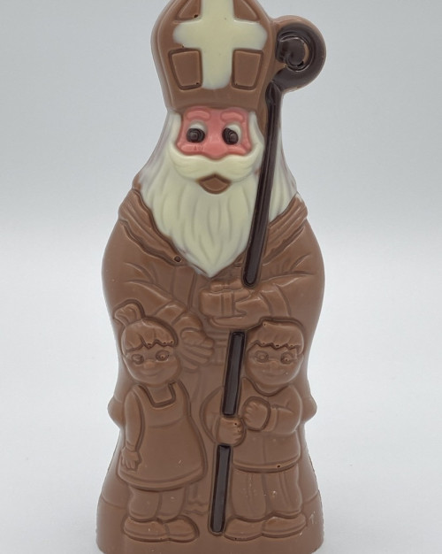  St Nicolas avec enfants chocolat lait
