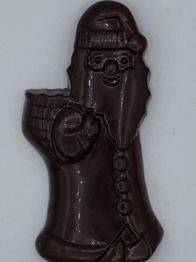  Tablette père Noël chocolat noir 70% et praliné amande