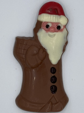  Tablette père Noël chocolat lait et praliné amande