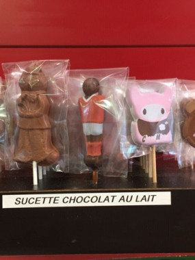 Sucettes au chocolat lait Maison