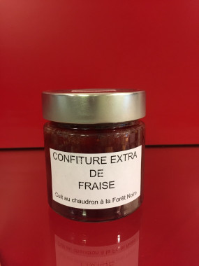 Confiture Extra Fraises/Rhubarbe Pot de 250gr