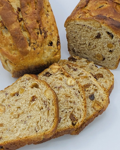 Pain façon pain d'épices Noisette et figues 400grs
