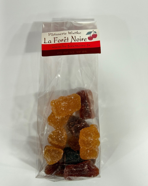 Oursons en pâte de fruits: fraise, abricot