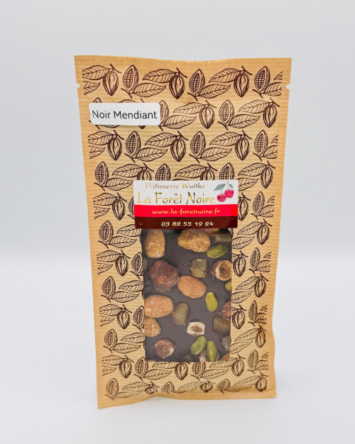 Tablette Noir 70% Mendiant 150grs